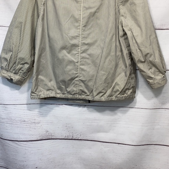 beige striped * GAP * drawstring neckline jacket S - Picture 12 of 13